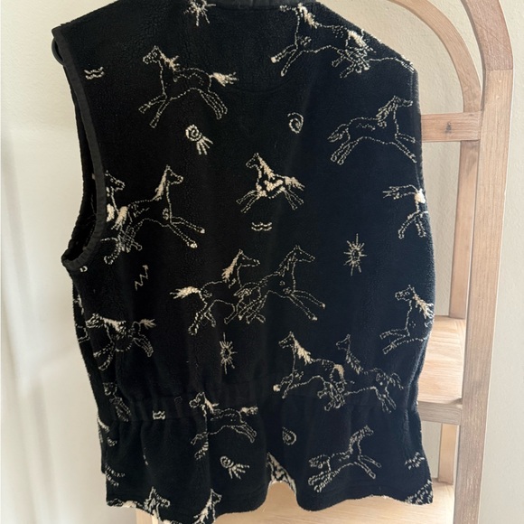 *MATCHING SET* Black Horse Pattern Jacket + Vest - Picture 9 of 9